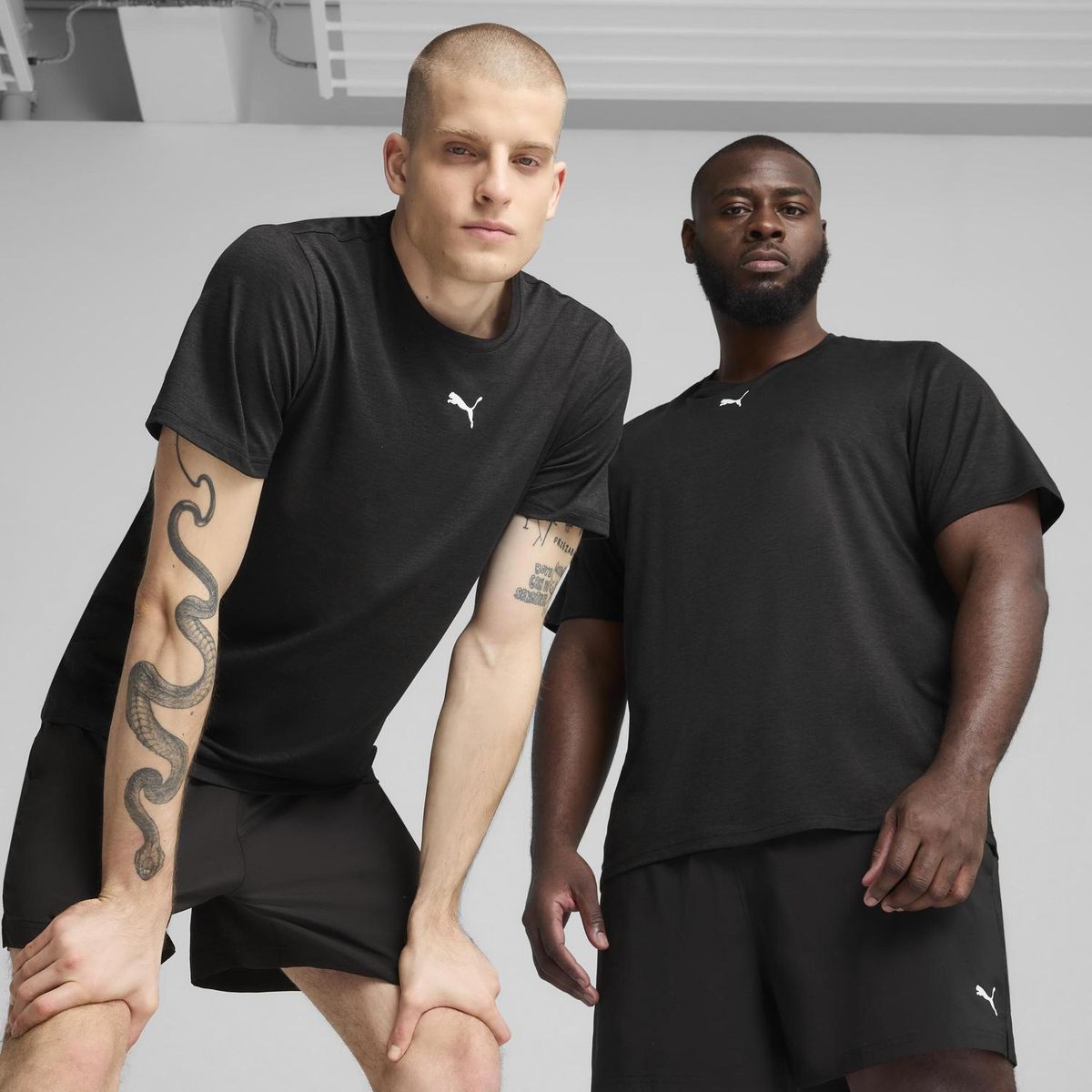 PUMA - Polo Deportivo Hombre M Tad Essentials Heather Left Chest Logo Tee