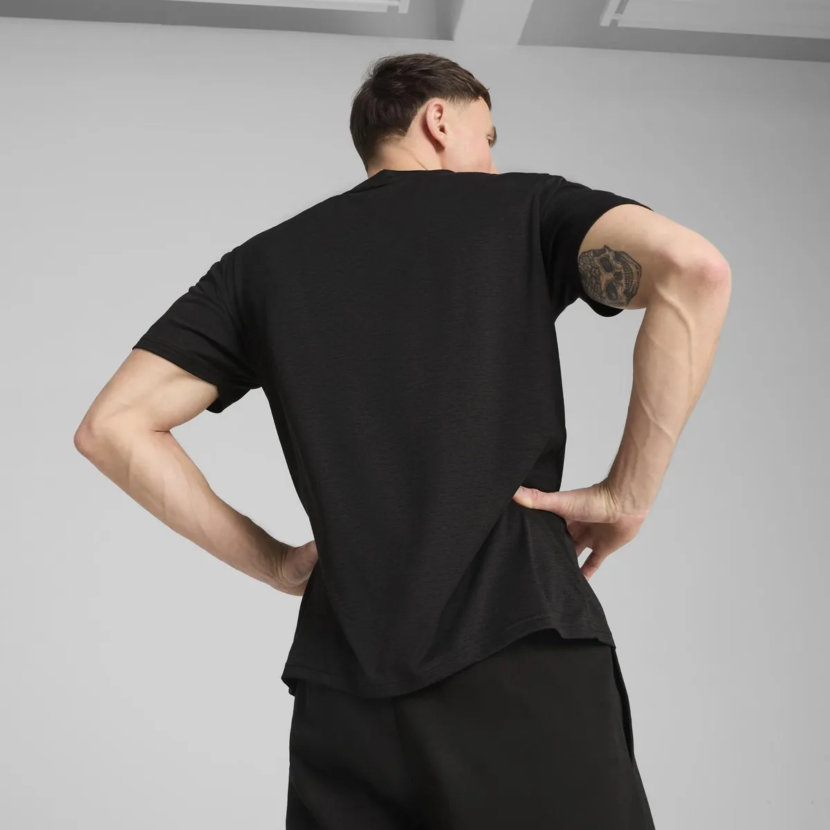 PUMA - Polo Deportivo Hombre M Tad Essentials Heather Left Chest Logo Tee