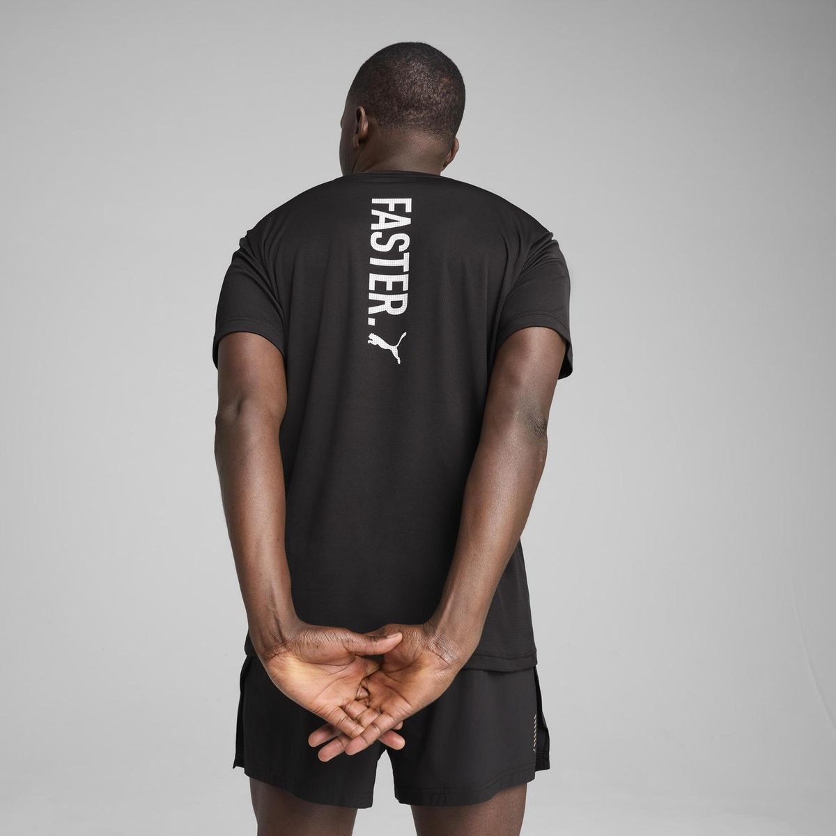 PUMA - Polo Deportivo Hombre Graphics Running Faster Tee M