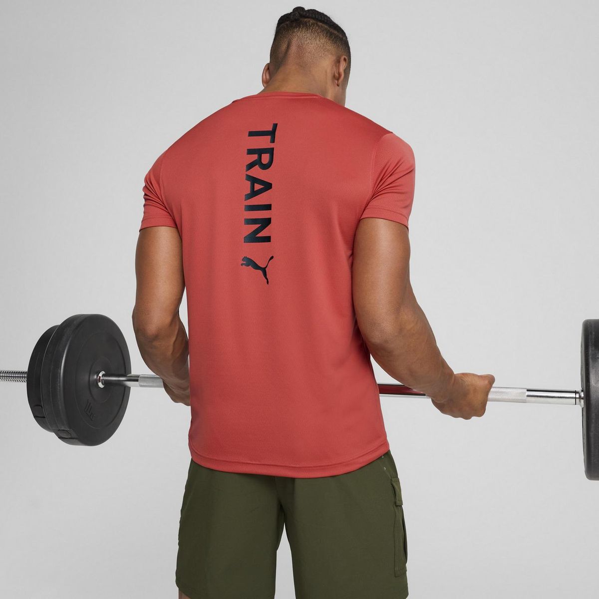 PUMA - Polo Deportivo Hombre M Graphics Training Vertical Logo Tee M