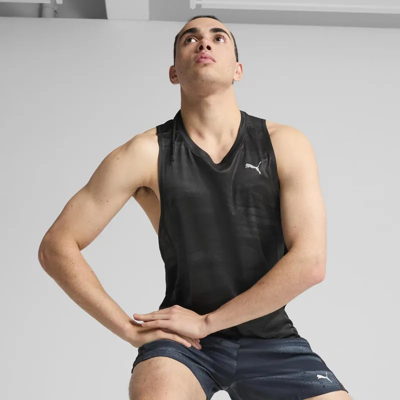 PUMA - Musculosa Deportiva Hombre M Run Velocity Aop Tank (poly)
