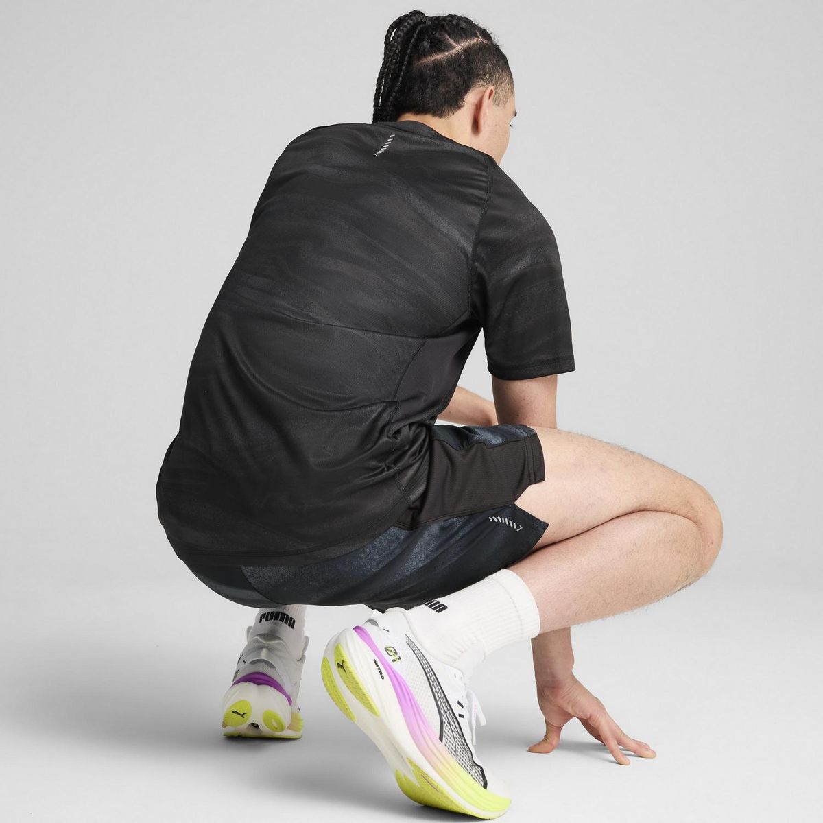 PUMA - Polo Deportivo Hombre M Run Velocity Aop Tee (poly)