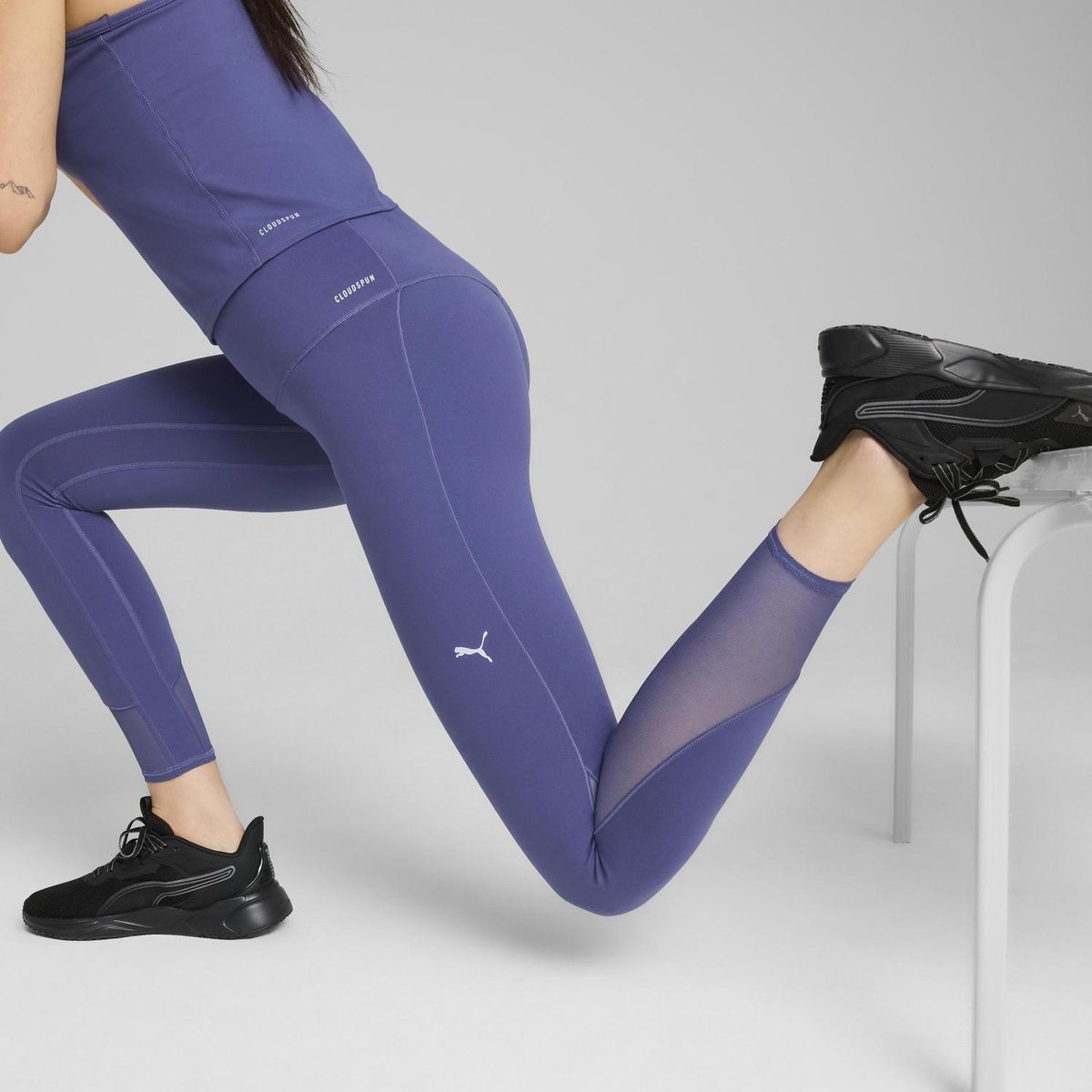 PUMA - Malla Deportiva Mujer W Cloudspun Soft Mesh Hw 7/8 Tight