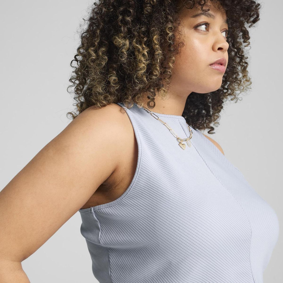 PUMA - Top Deportivo Mujer Wardrobe Ess Ribbed Crop Top