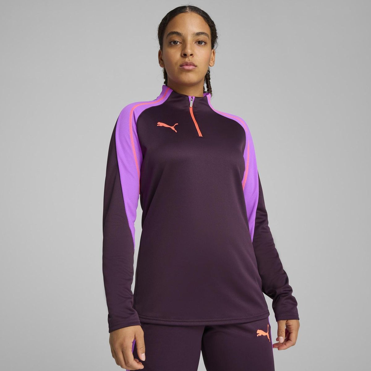 PUMA - Casaca Mujer Individualblaze 1/4 Zip-top