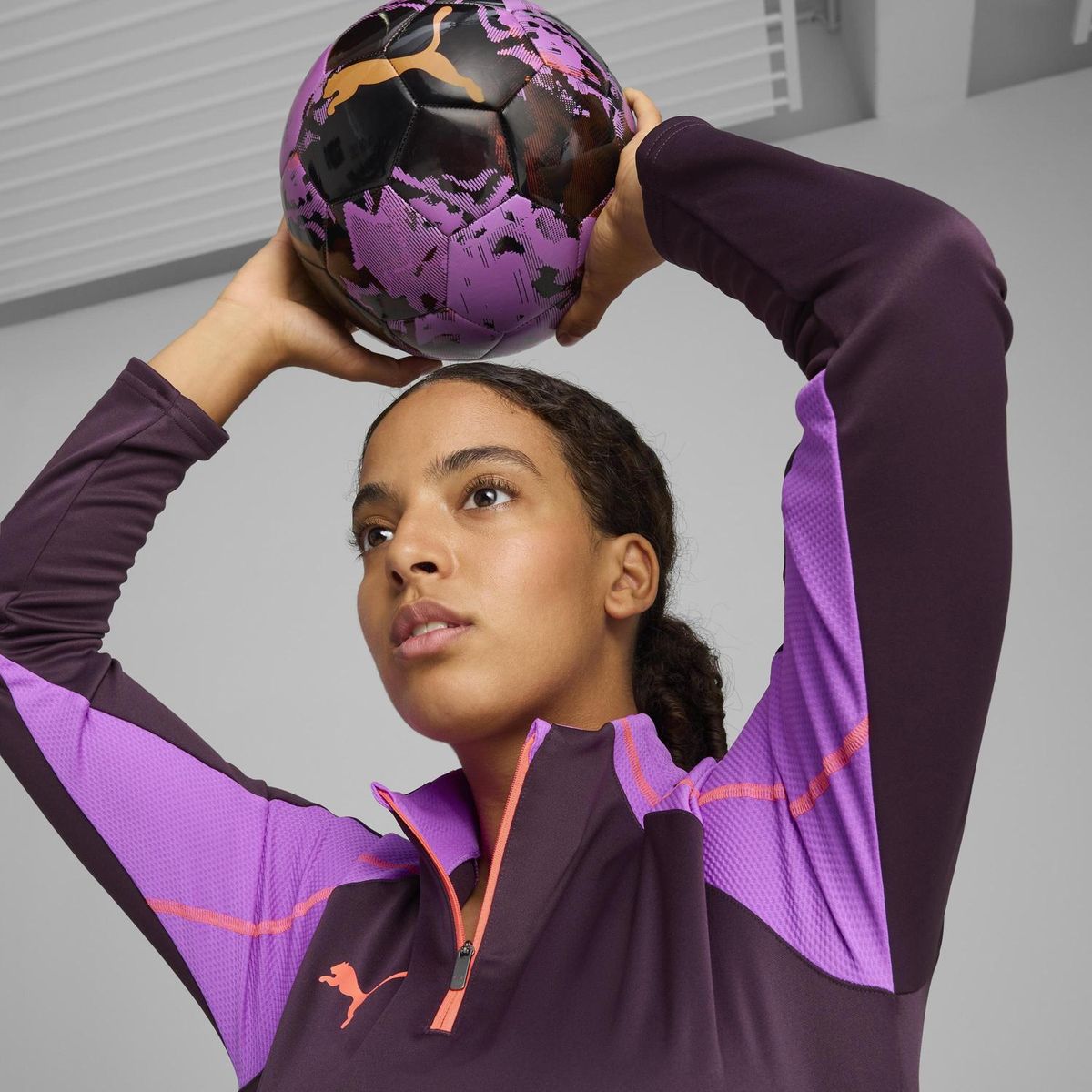 PUMA - Casaca Mujer Individualblaze 1/4 Zip-top