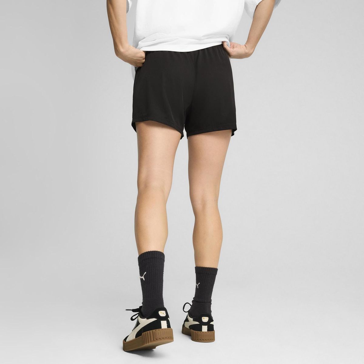 PUMA - Short Mujer Ess Puma Logo 4'' Woven Shorts