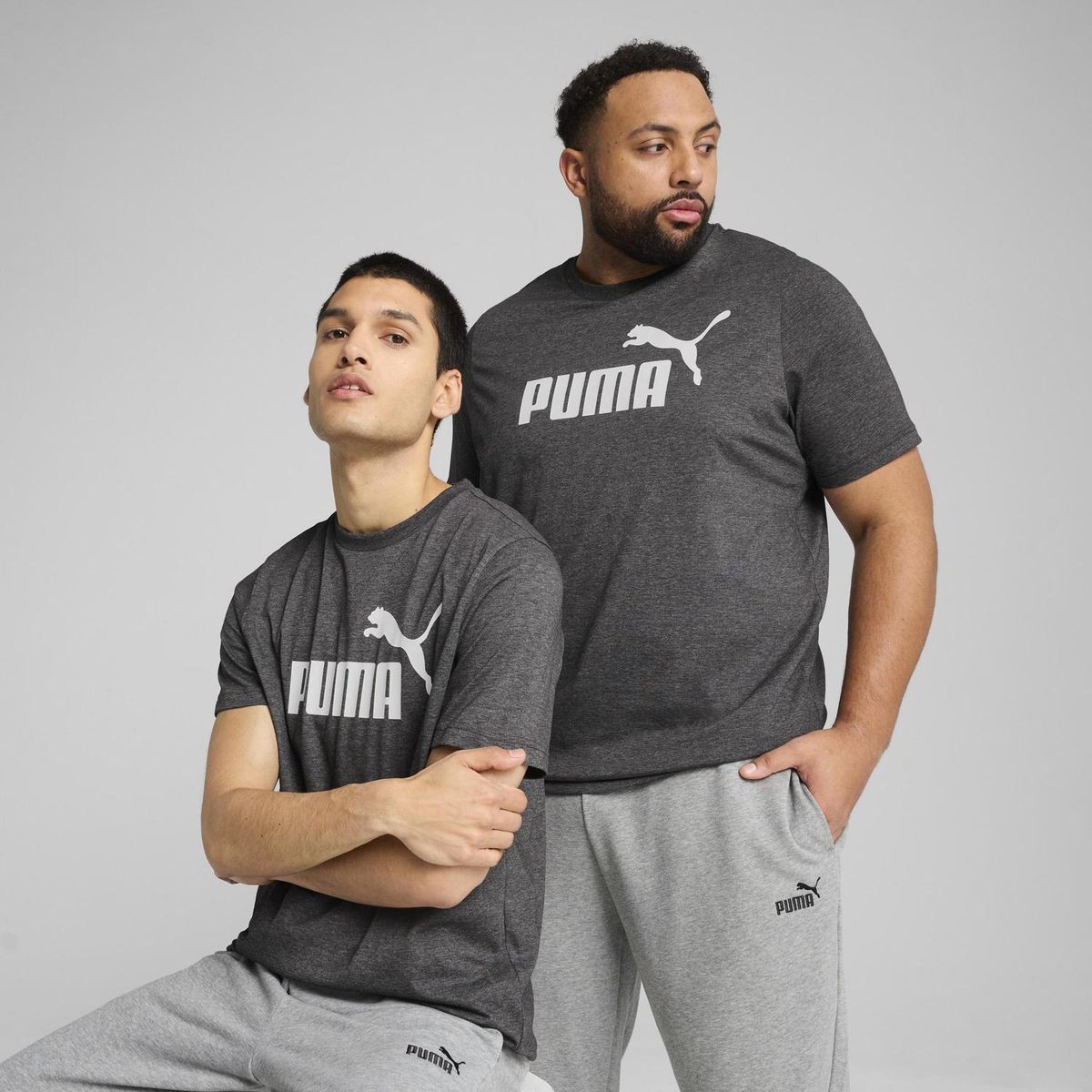 PUMA - Polo Deportivo Hombre Ess No. 1 Logo Heather Tee