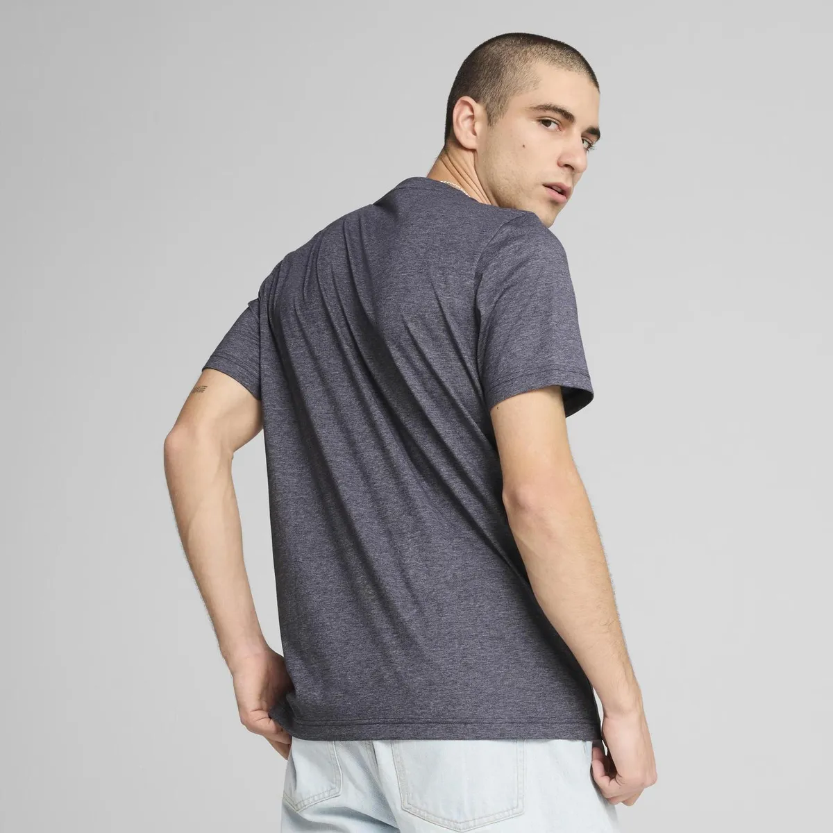 PUMA - Polo Deportivo Hombre Ess No. 1 Logo Heather Tee