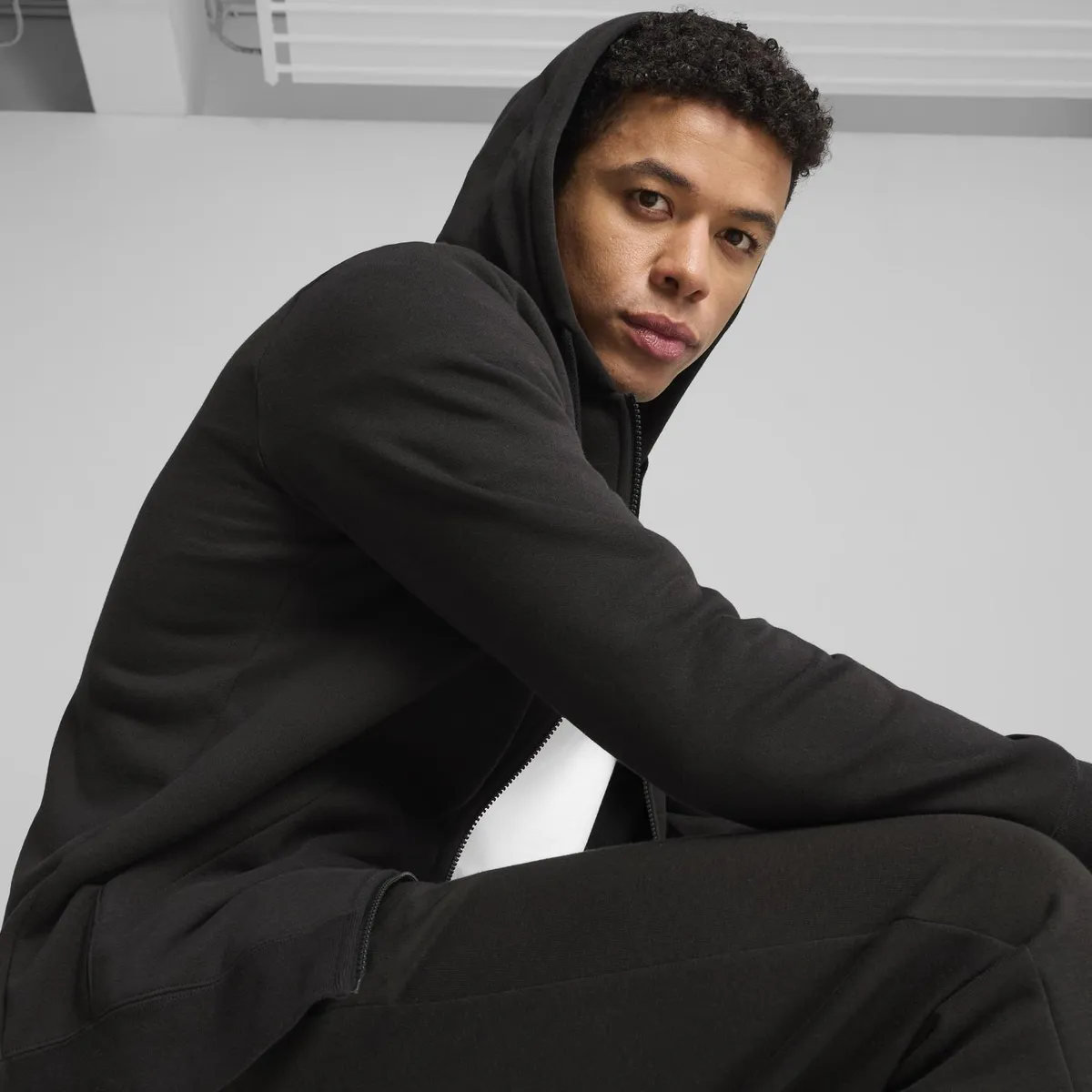 PUMA - Casaca Hombre Ess Small No. 1 Logo Full-zip Hoodie Fl