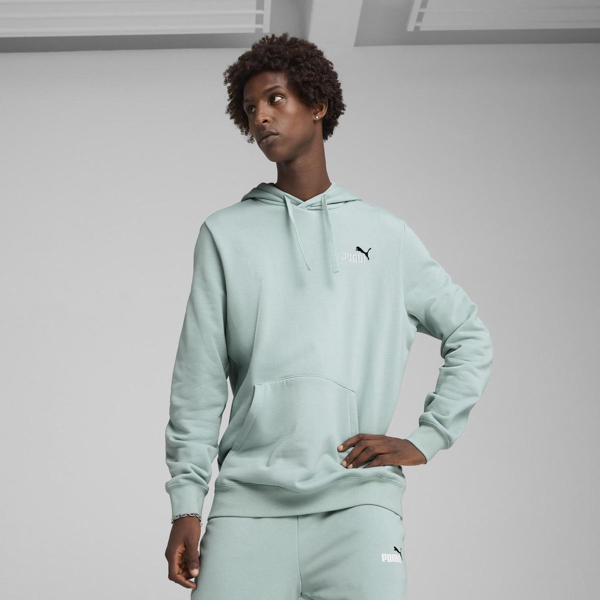 PUMA - Polera Hombre Ess 2 Color Small No. 1 Logo Hoodie Fl