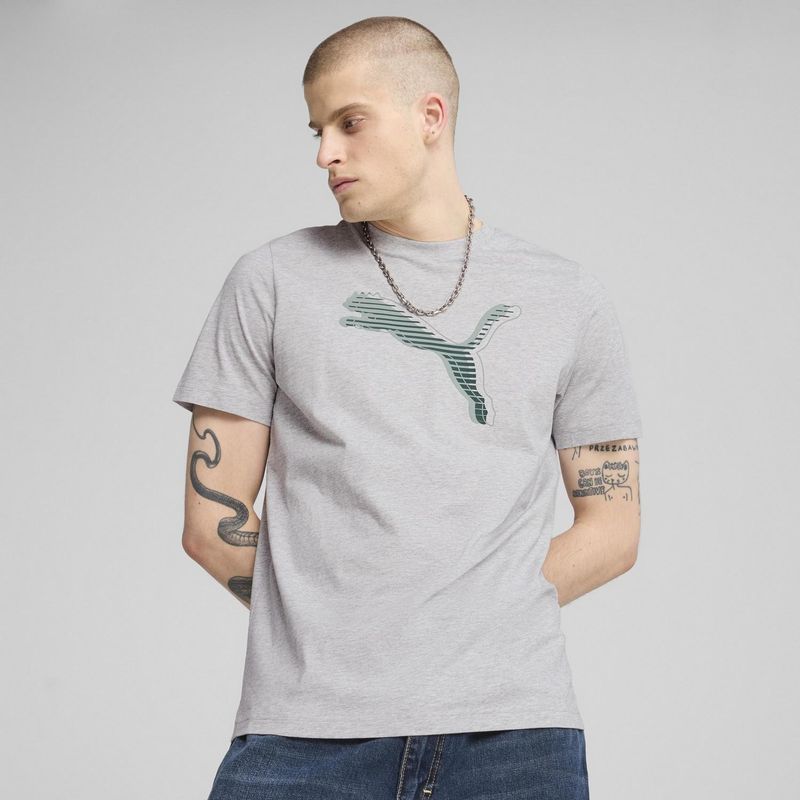 PUMA - Polo Deportivo Hombre Graphics Puma Logo Tee