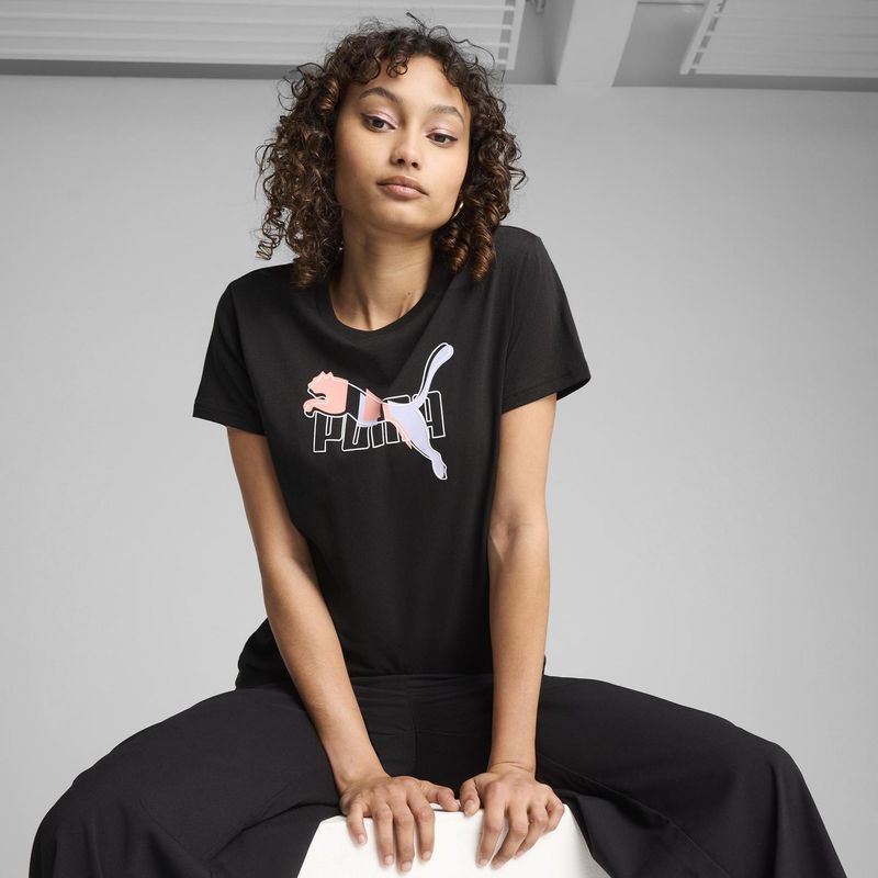 PUMA - Polo Deportivo Mujer Ess Logo Lab Tee