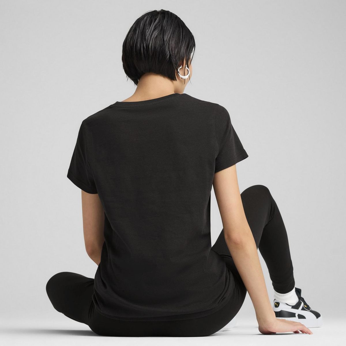 PUMA - Polo Deportivo Mujer Ess Metallic Puma Logo Tee