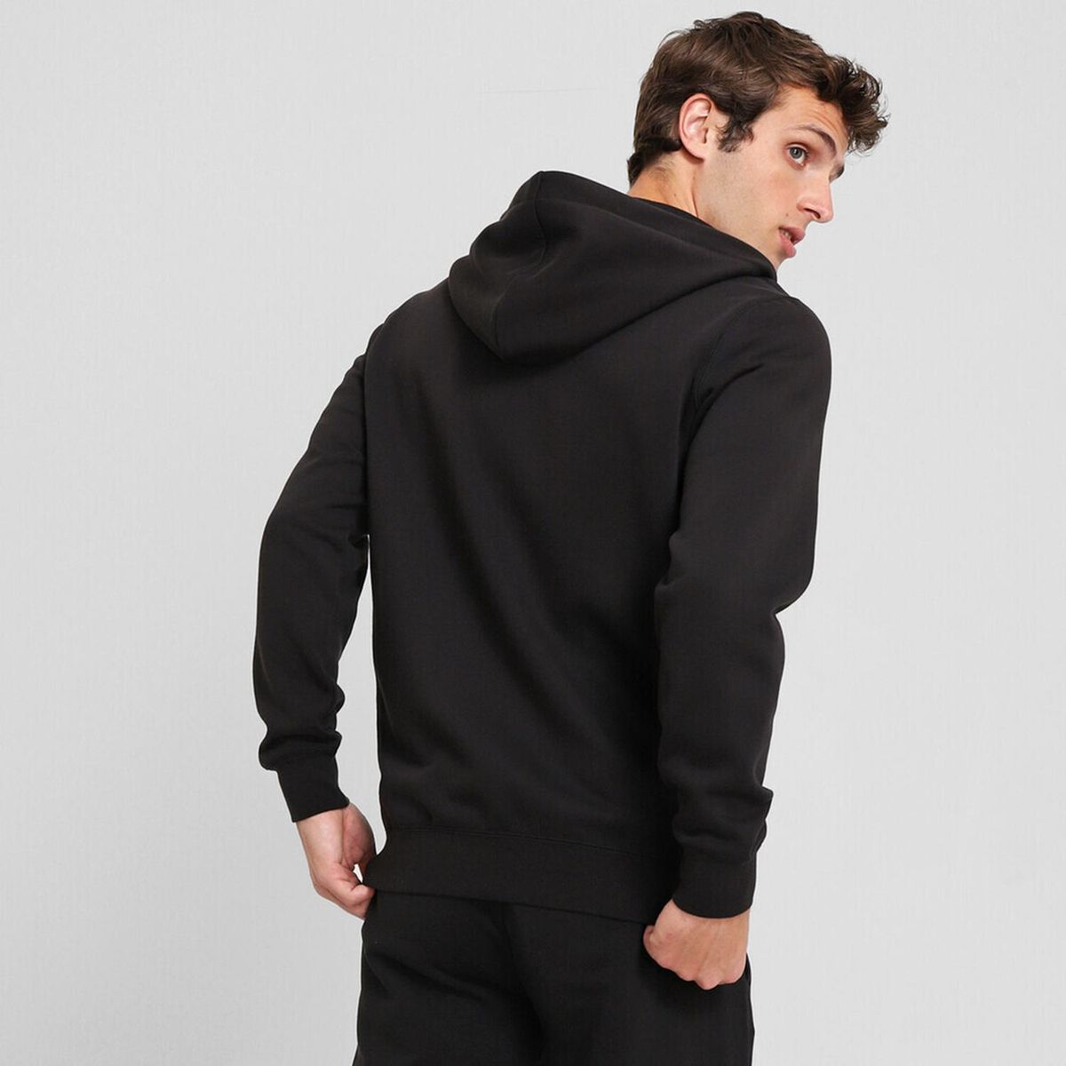 PUMA - Casaca Hombre Wardrobe Ess Suede Hoodie Fl Fz