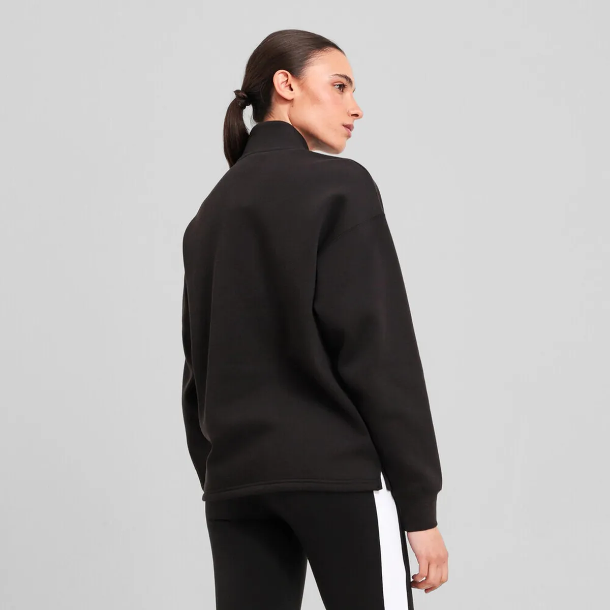 PUMA - Polera Deportiva Mujer Ess Elevated Half Zip Fl