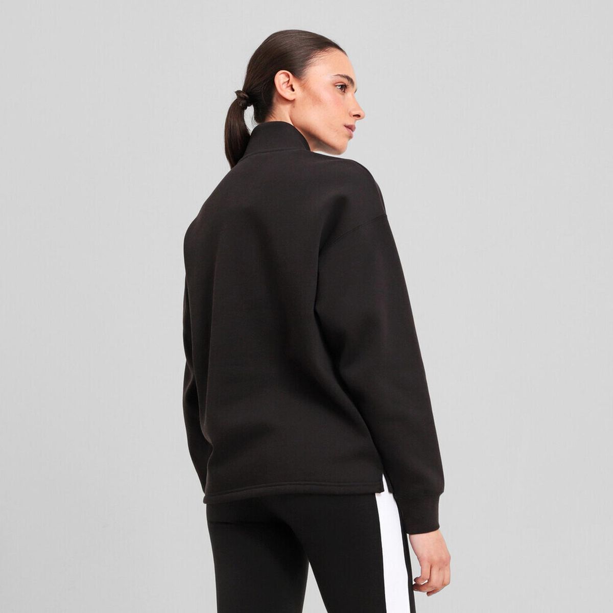 PUMA - Polera Deportiva Mujer Ess Elevated Half Zip Fl