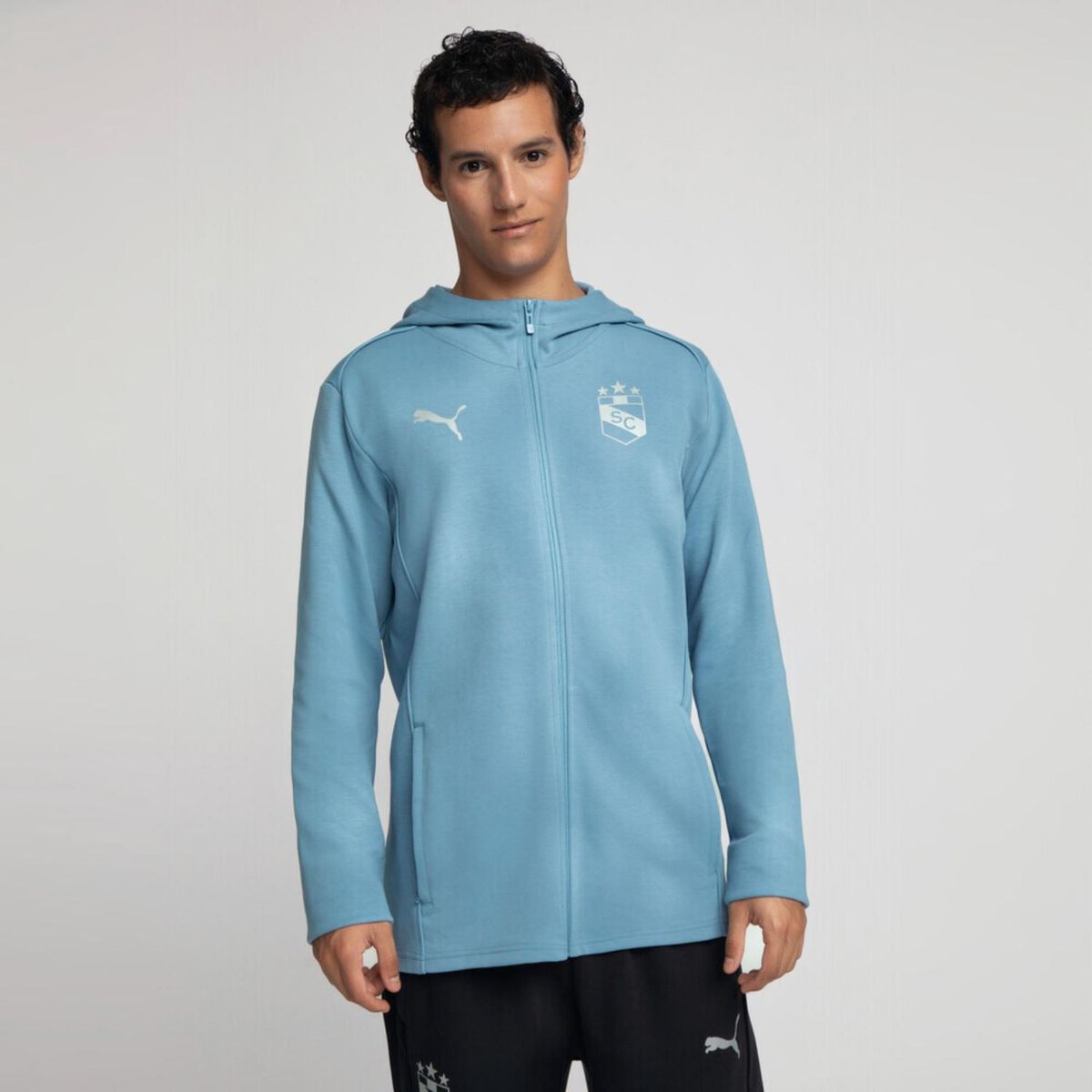 PUMA - Casaca Deportiva Hombre Sporting Cristal Hooded Jkt Pu