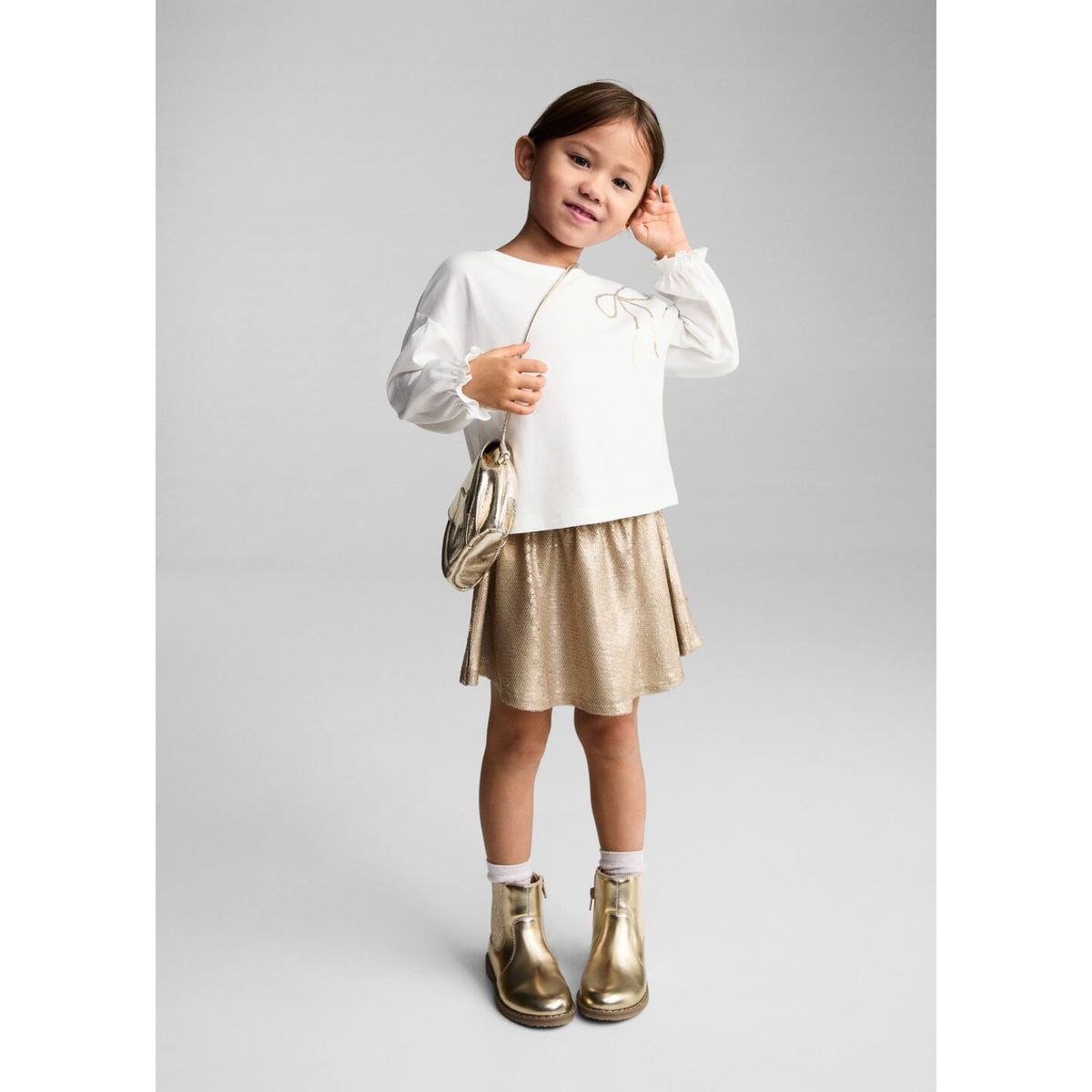 MANGO KIDS - Polo Manga Larga Bebé Niña Algodón Mango Kids