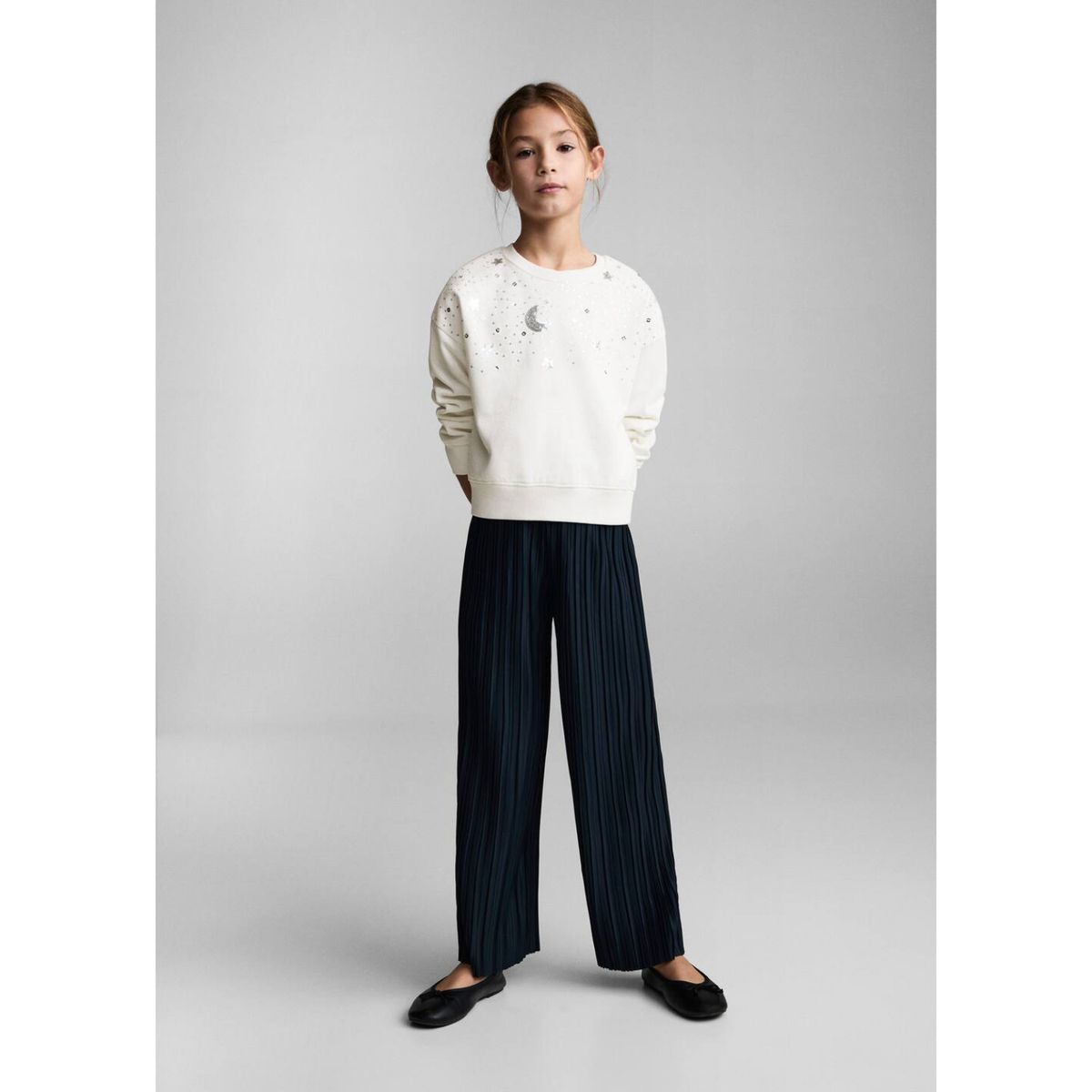 MANGO KIDS - Polera Niña Algodón Mango Kids