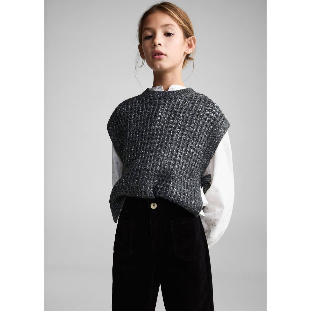 MANGO KIDS - Pantalón Niña Algodón Mango Kids