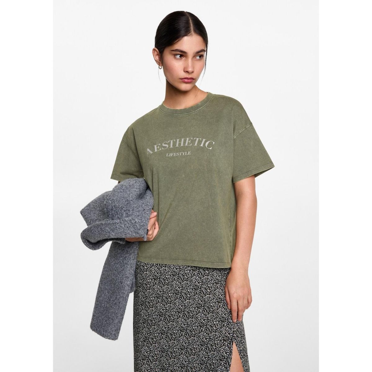 MANGO TEEN - Polo Manga Corta 100% Algodón Mujer Mango Teen