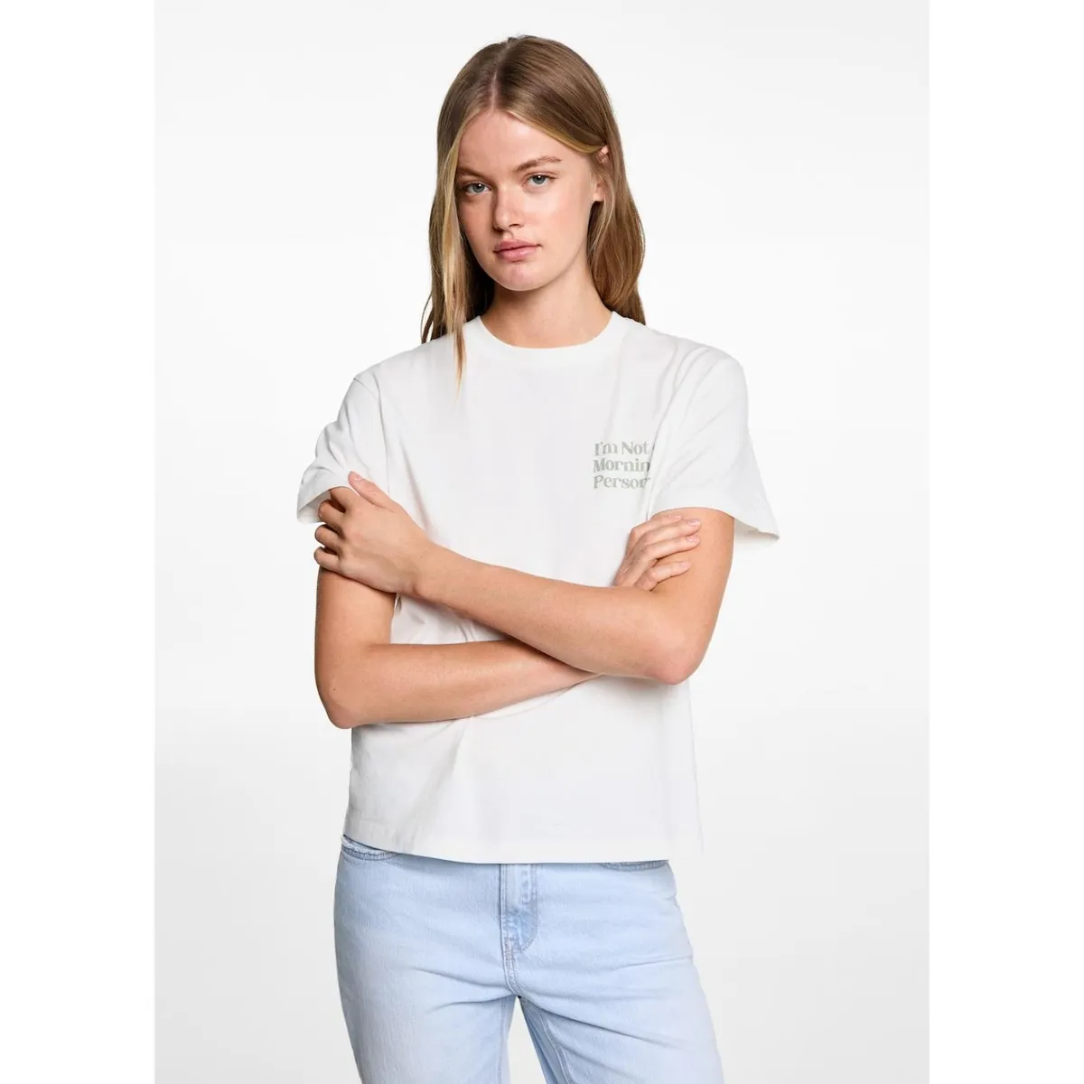 MANGO TEEN - Polo Manga Corta 100% Algodón Mujer Mango