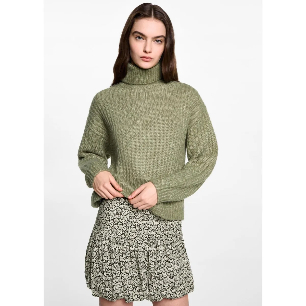 MANGO TEEN - Falda Corta Casual Mujer Mango Teen