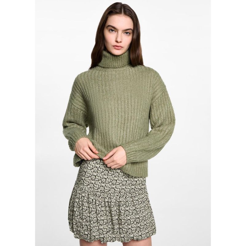 MANGO TEEN - Falda Corta Casual Mujer Mango Teen