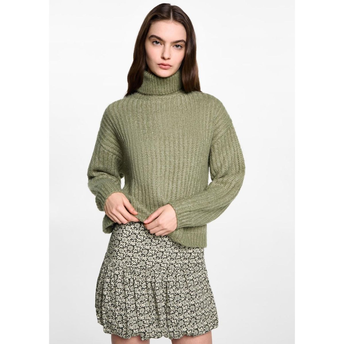 MANGO TEEN - Falda Corta Casual Mujer Mango Teen