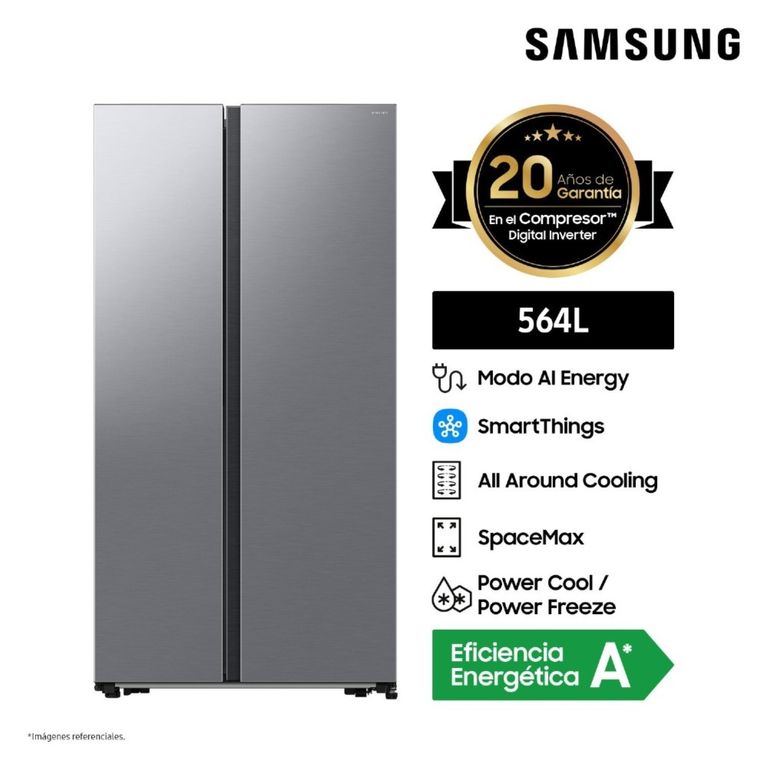 Refrigeradora 564L All Around Cooling Plata RS57DG4000M9