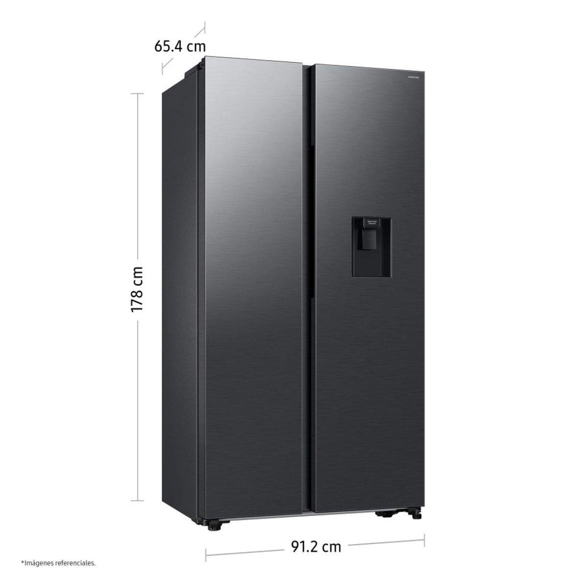 SAMSUNG - Refrigeradora  Samsung 560L All Around Cooling Negra RS57DG4100B4