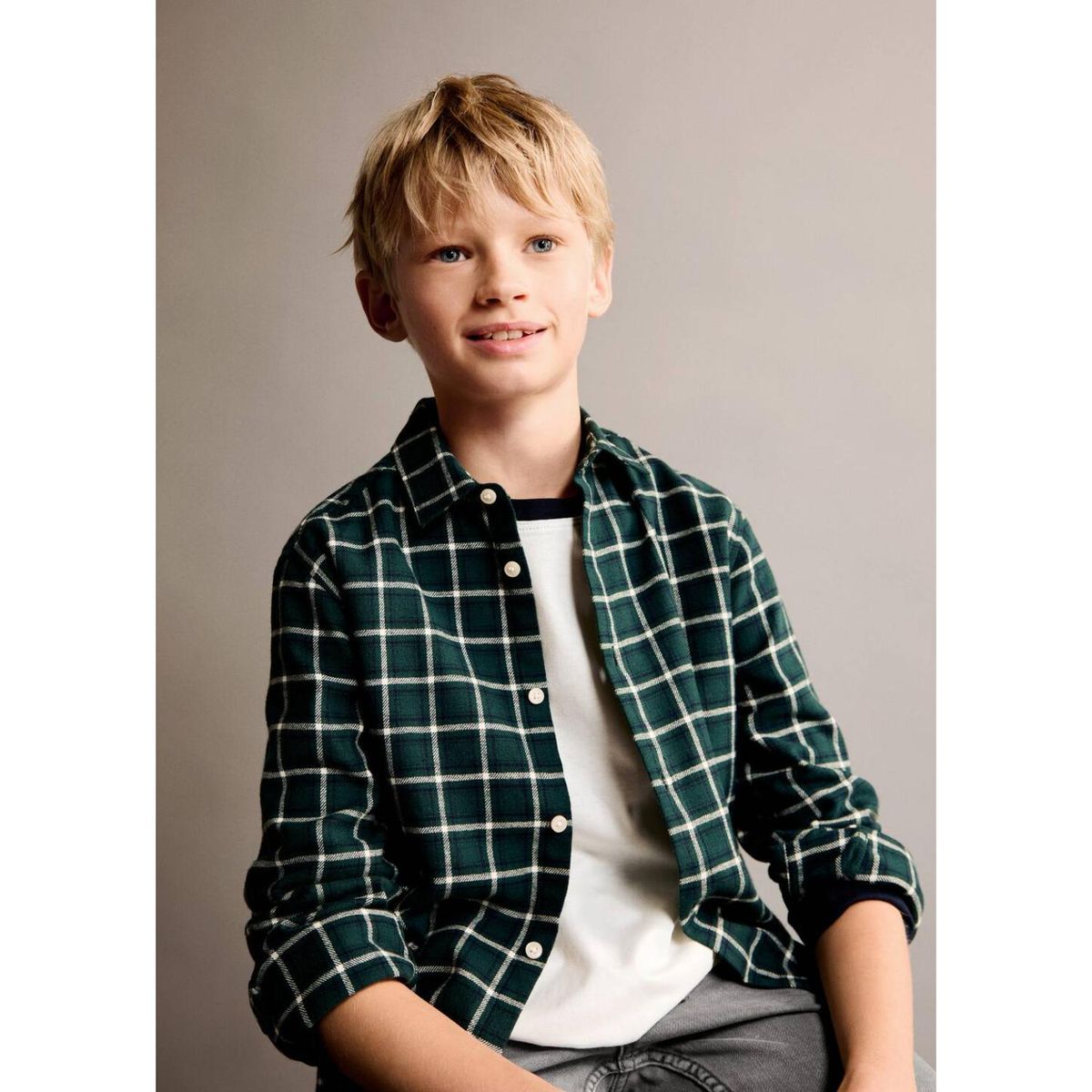 MANGO KIDS - Camisa Niño Algodón Mango Kids