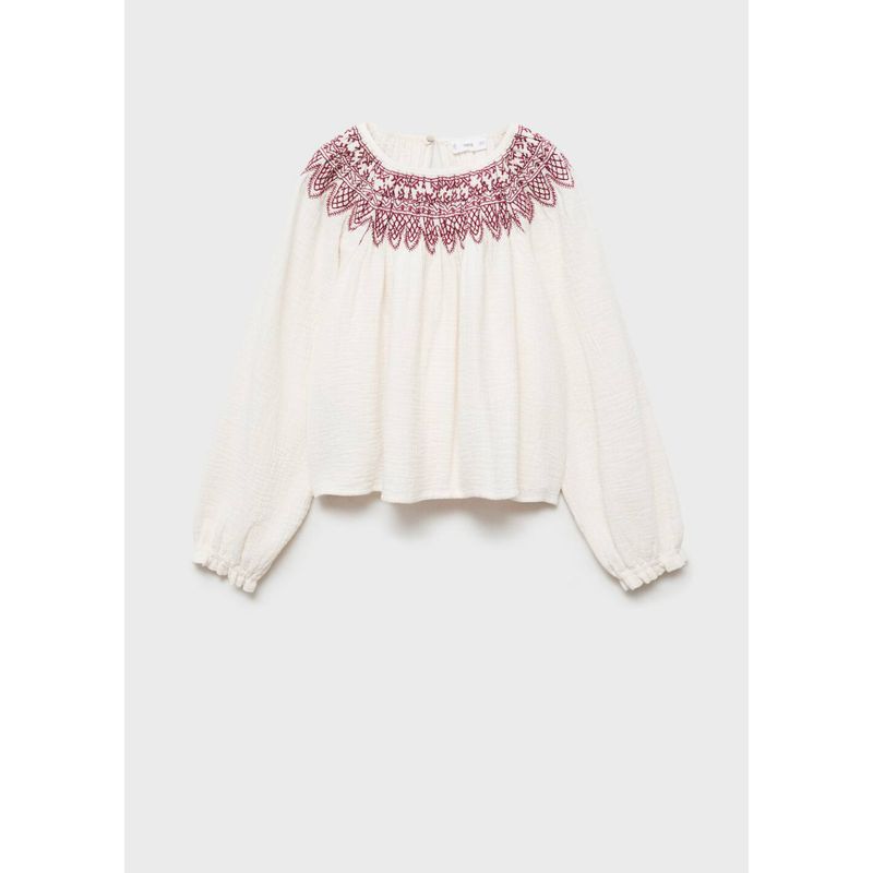 MANGO KIDS - Blusa Niña Algodón Mango Kids