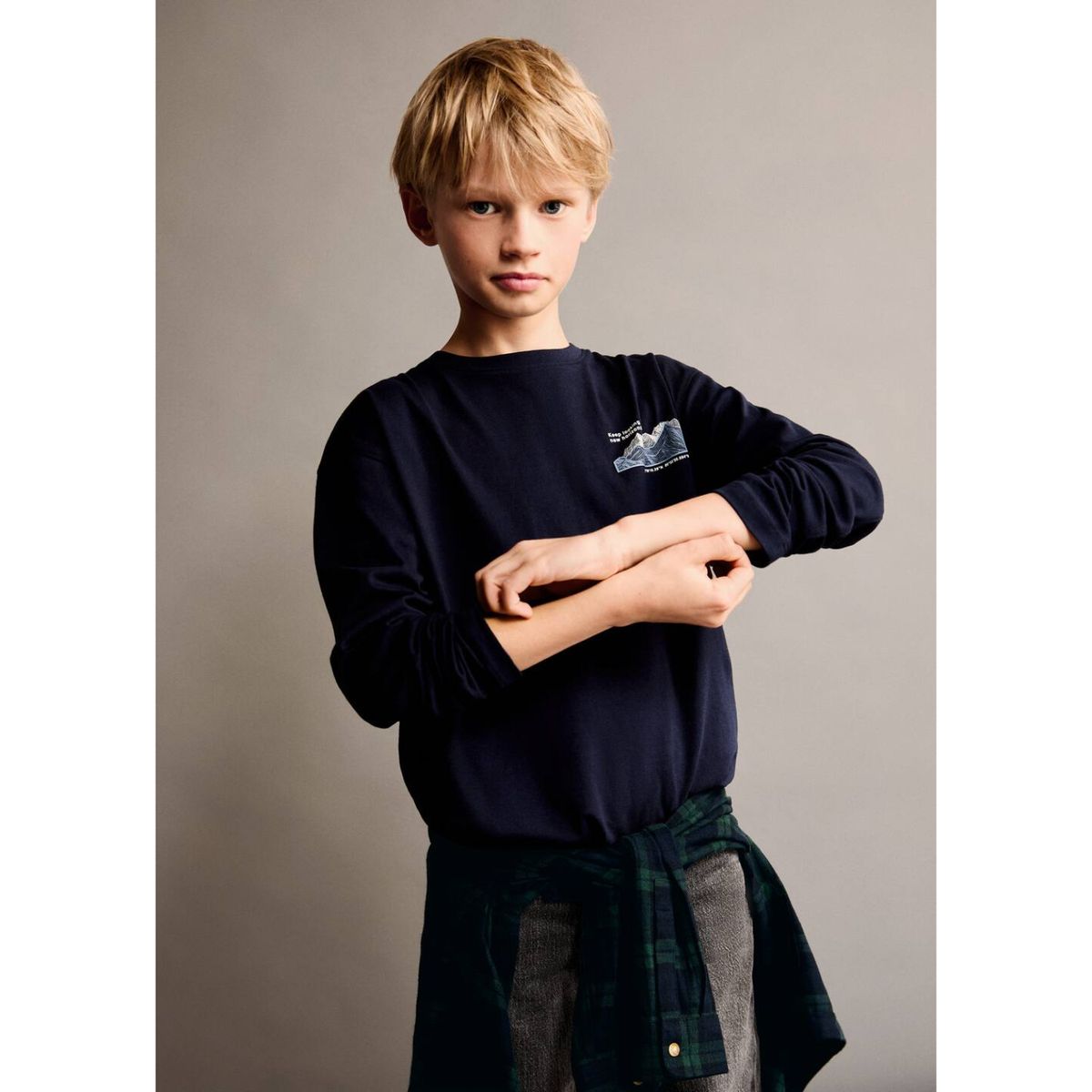 MANGO KIDS - Polo Manga Larga Niño Algodón Mango Kids