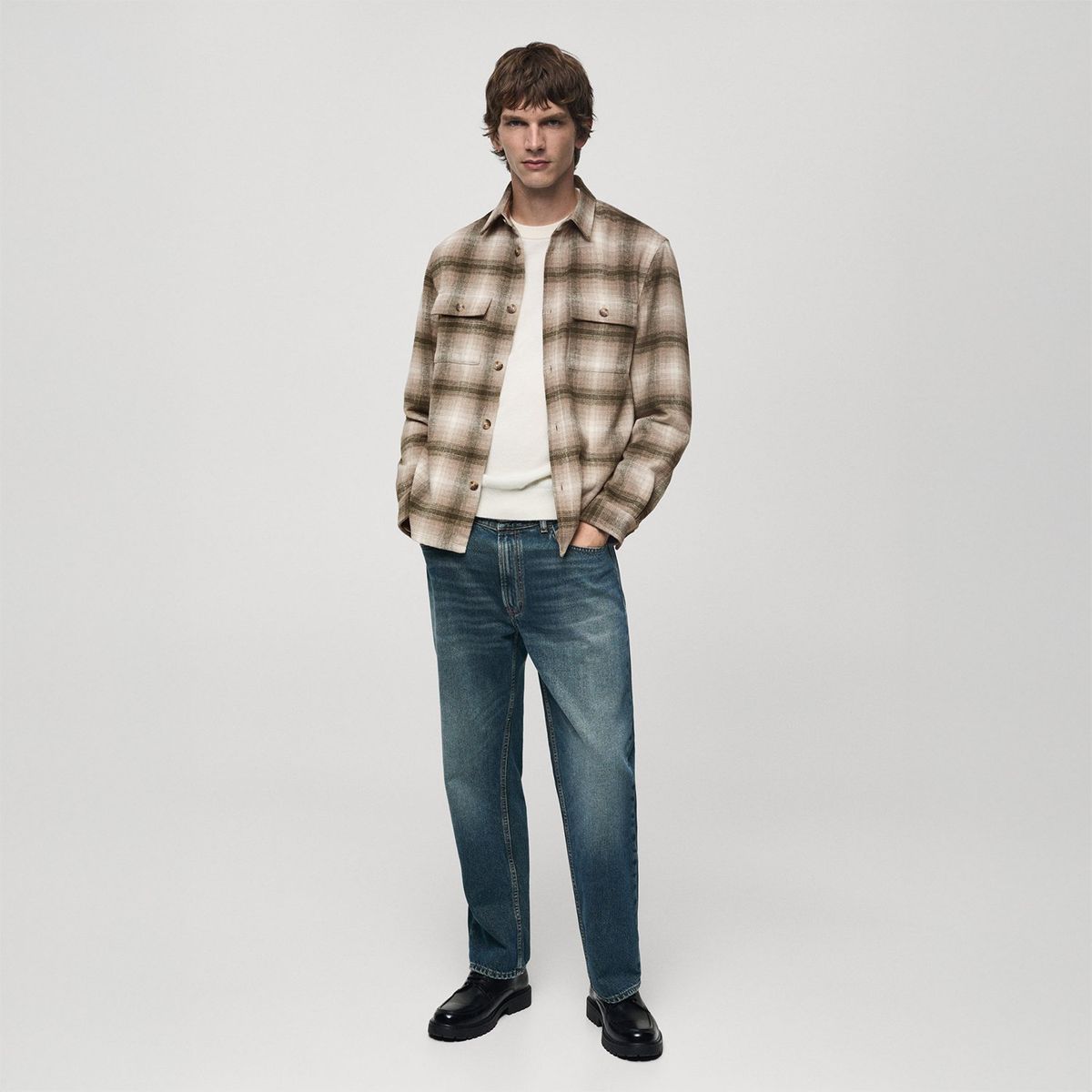 MANGO - Sobrecamisa Casual Hombre Mango