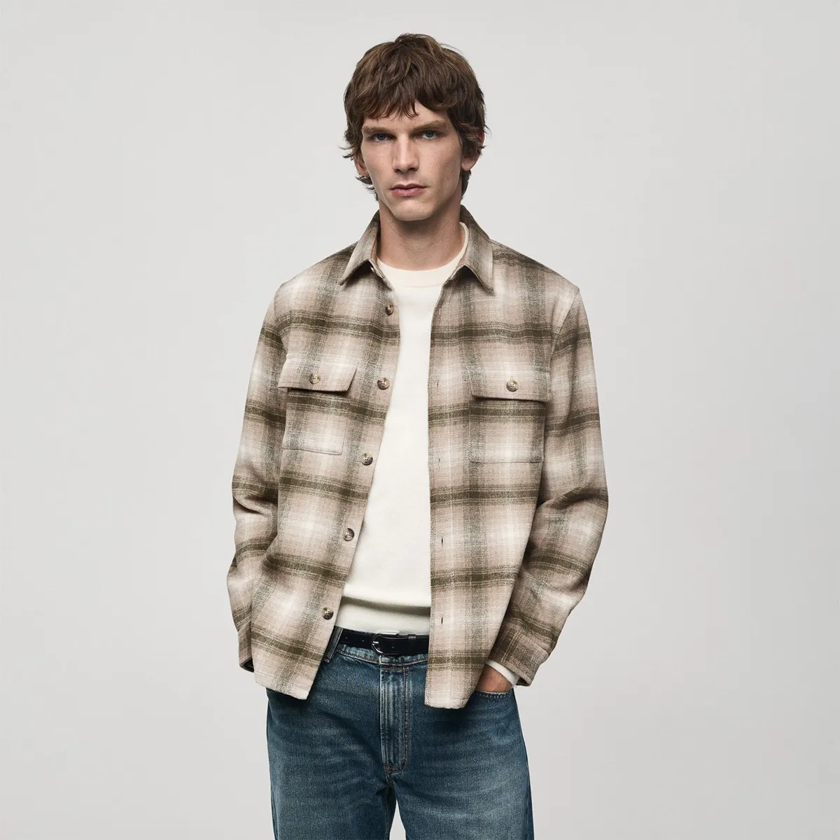 MANGO - Sobrecamisa Casual Hombre Mango