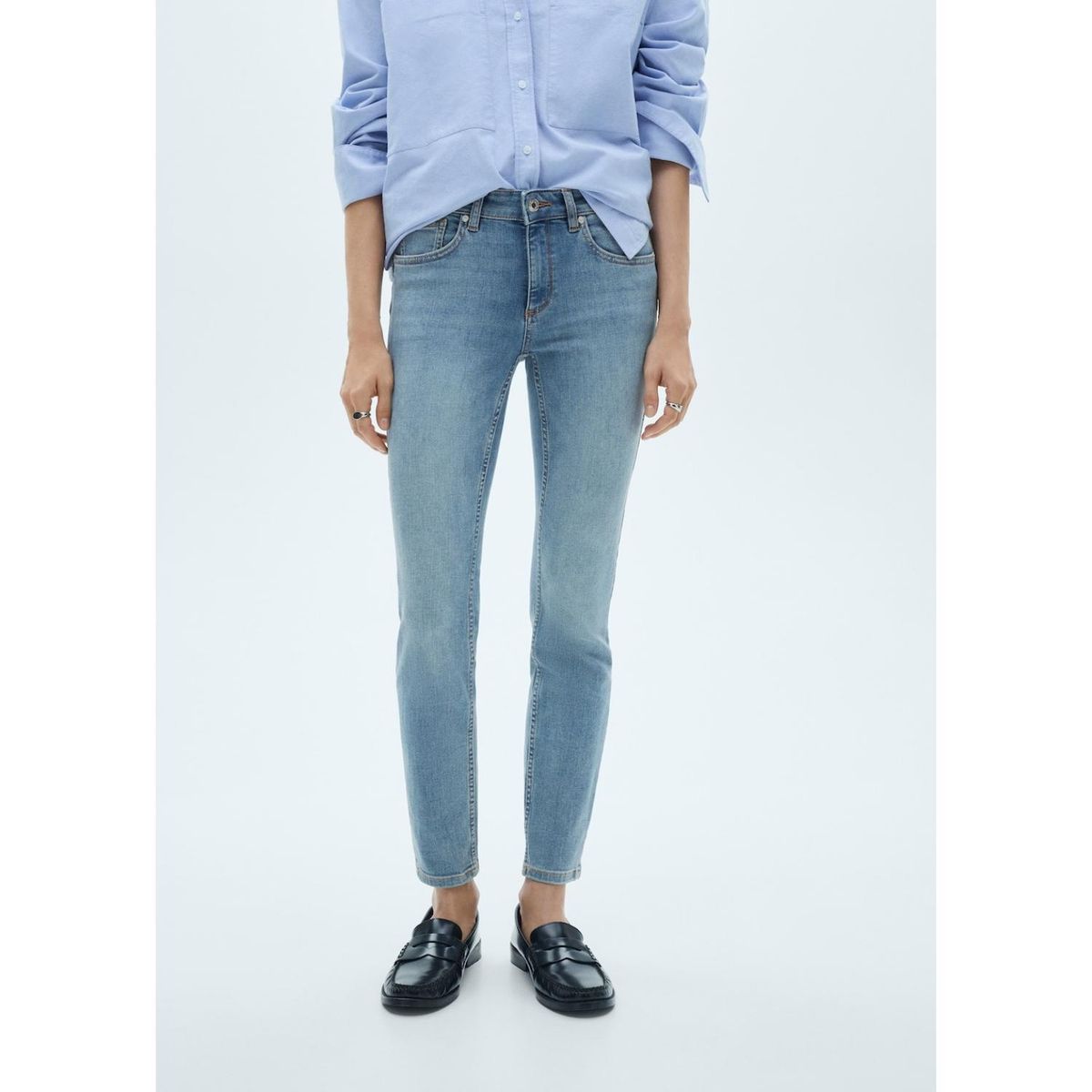 MANGO - Jean Skinny Algodón Mujer Mango