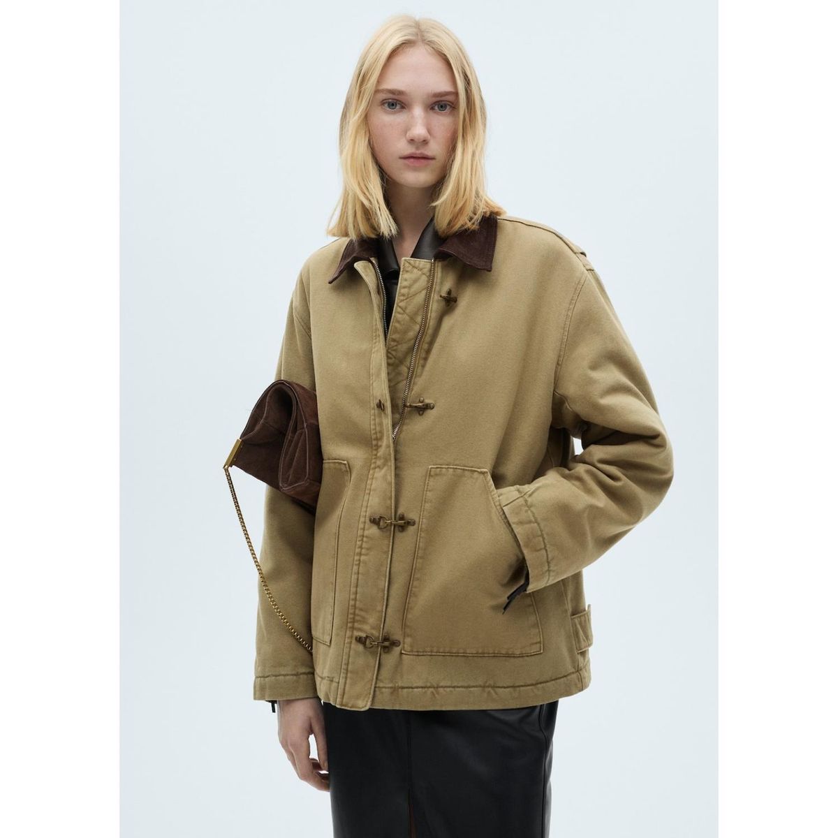 MANGO - Abrigo 100% Algodón Mujer Mango