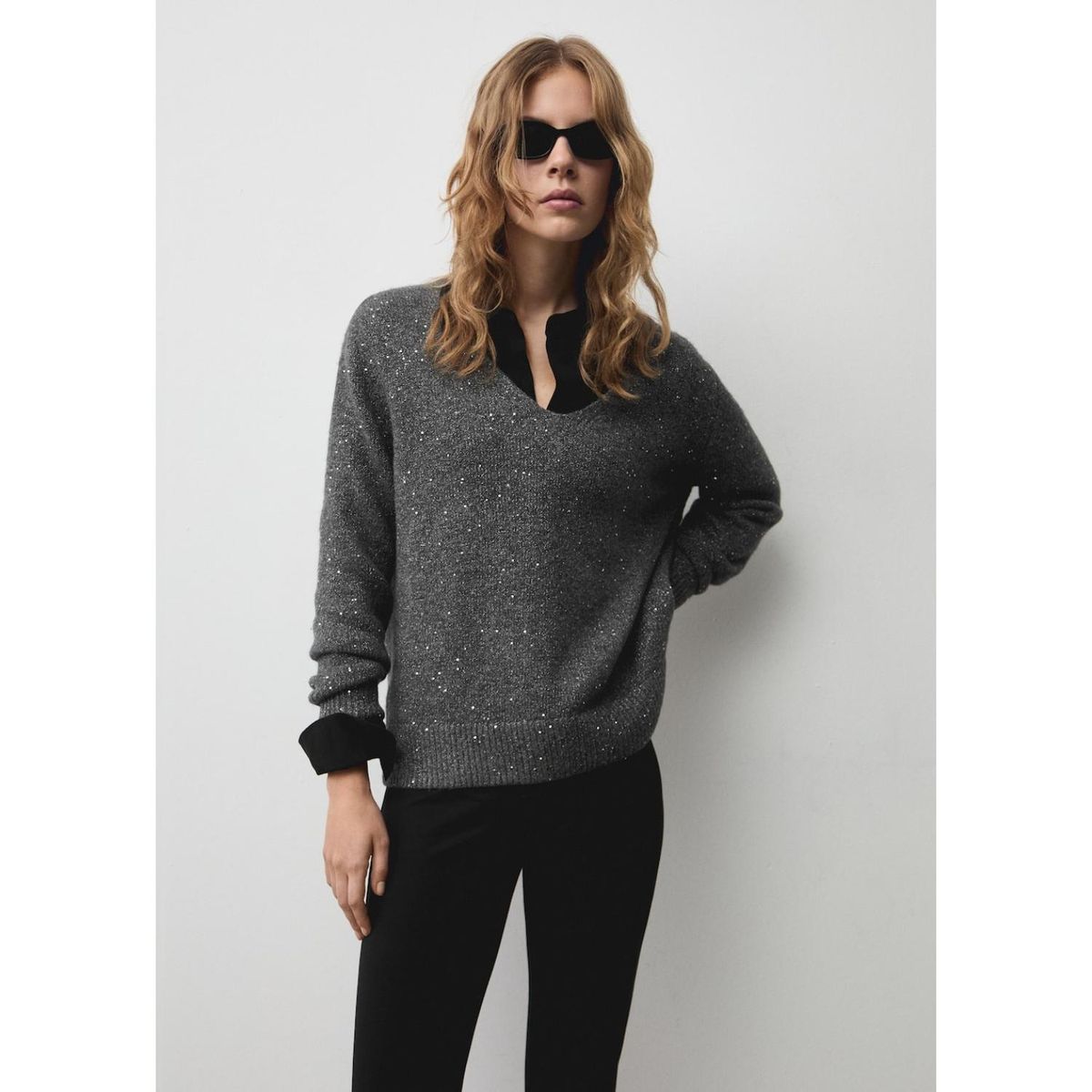 MANGO - Chompa Casual Mujer Mango