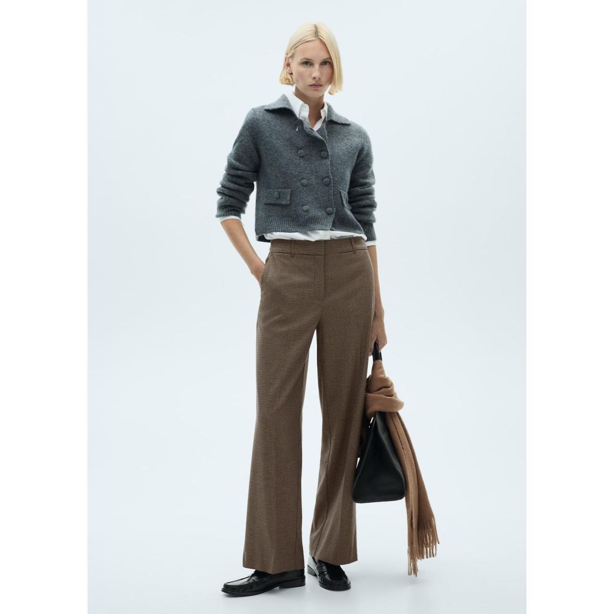 MANGO - Pantalón Straight Casual Mujer Mango