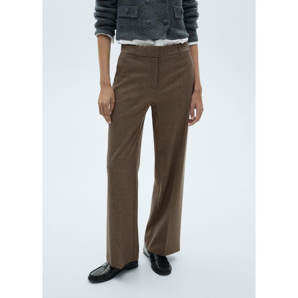 MANGO - Pantalón Straight Casual Mujer Mango