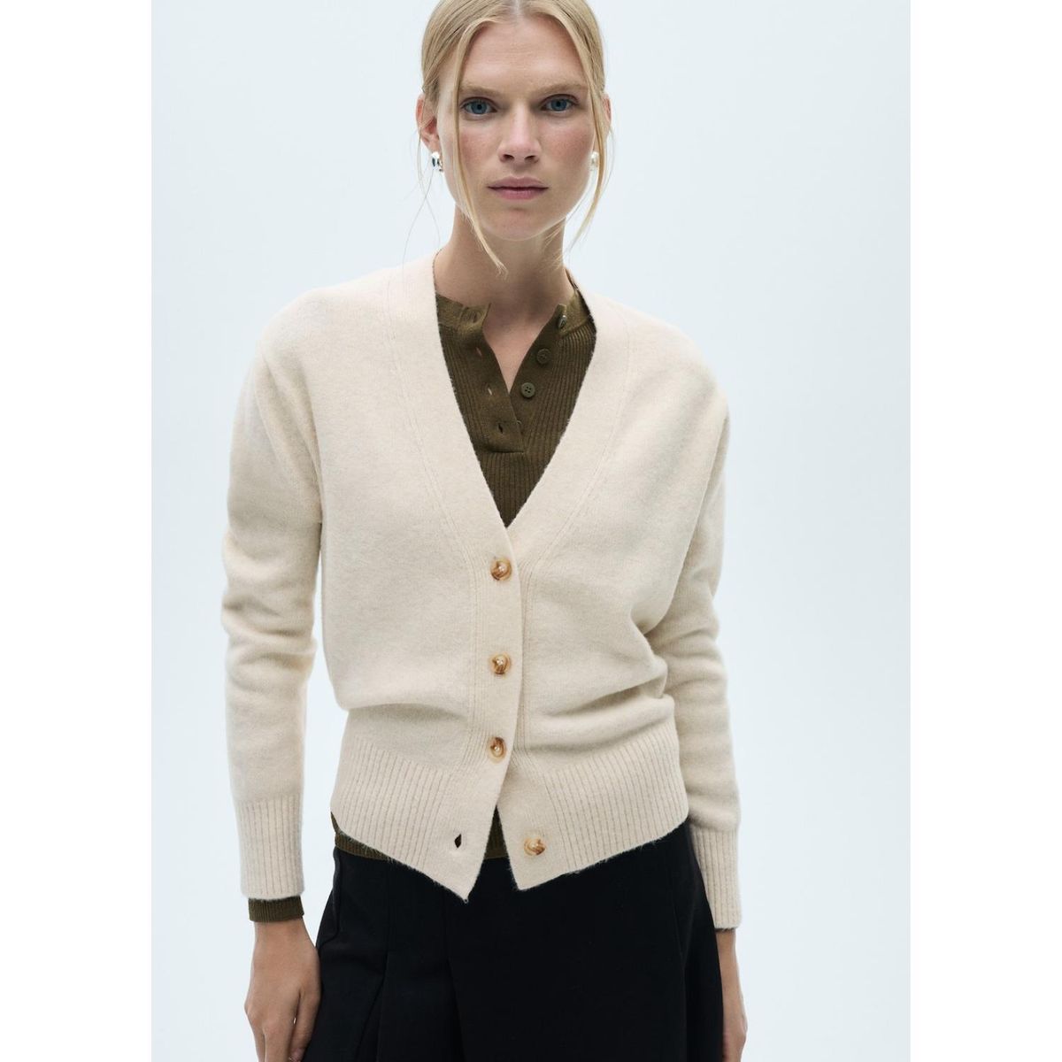 MANGO - Cárdigan Casual Mujer Mango