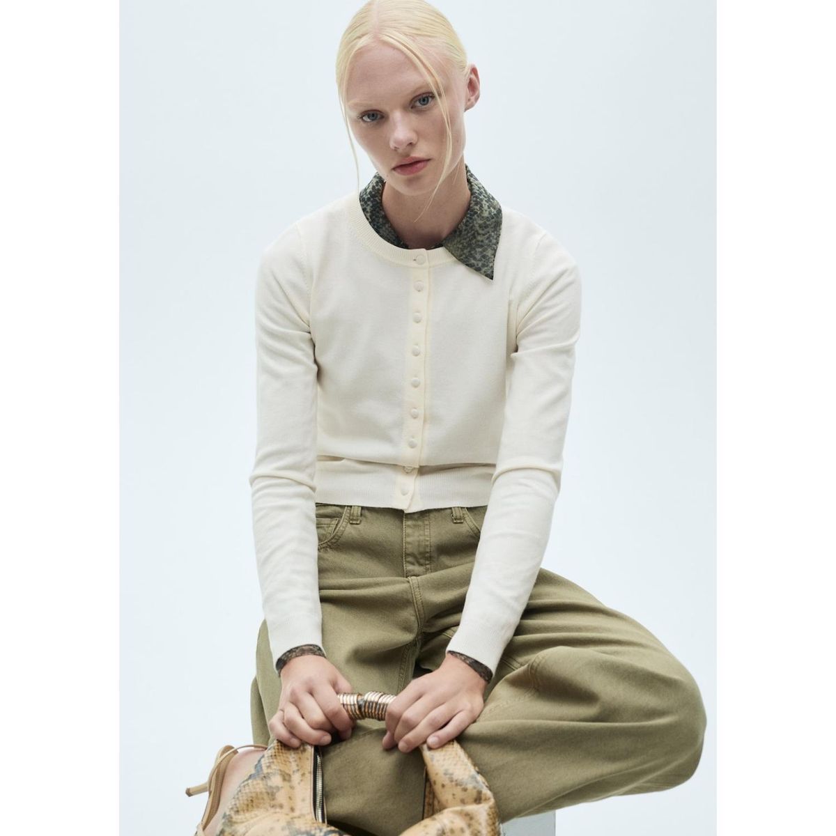 MANGO - Cárdigan Casual Mujer Mango