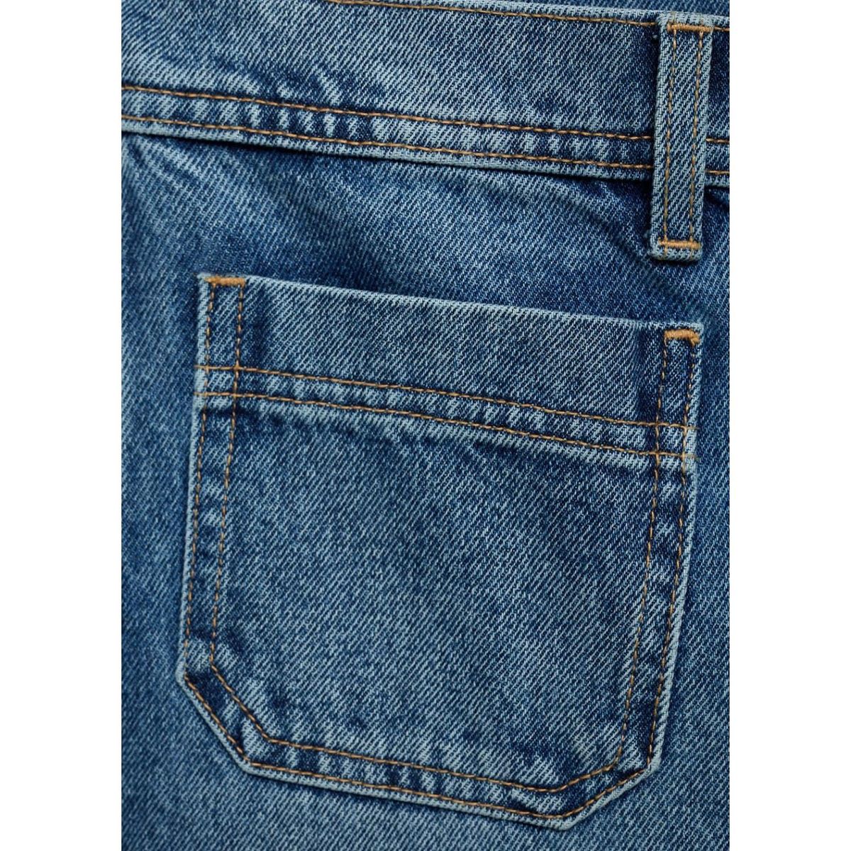 MANGO - Jean Wide 100% Algodón Mujer Mango
