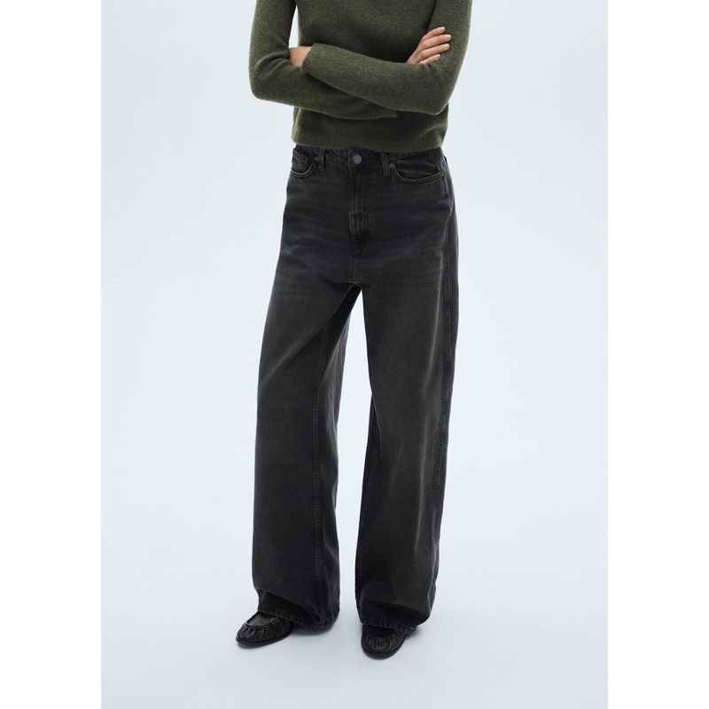 MANGO - Jean Balloon Tiro Alto Mujer Mango