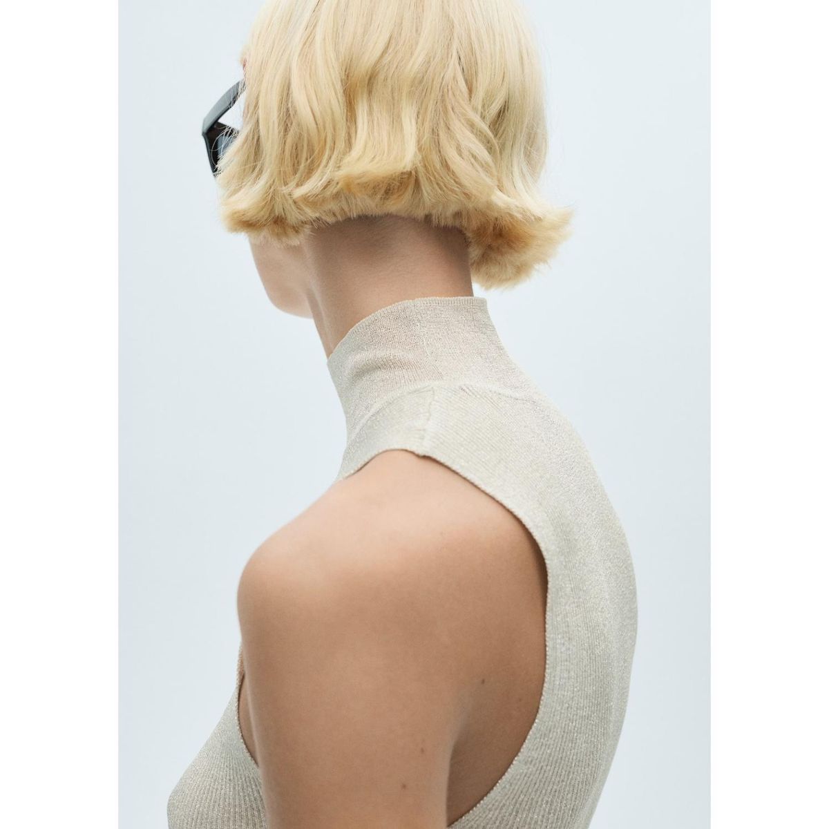 MANGO - Top Sin Mangas Casual Mujer Mango