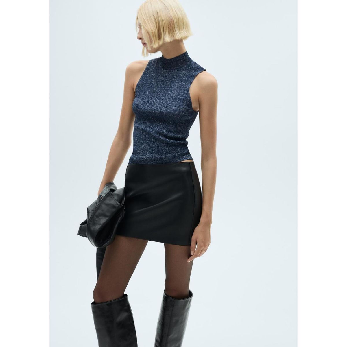 MANGO - Top Sin Mangas Casual Mujer Mango