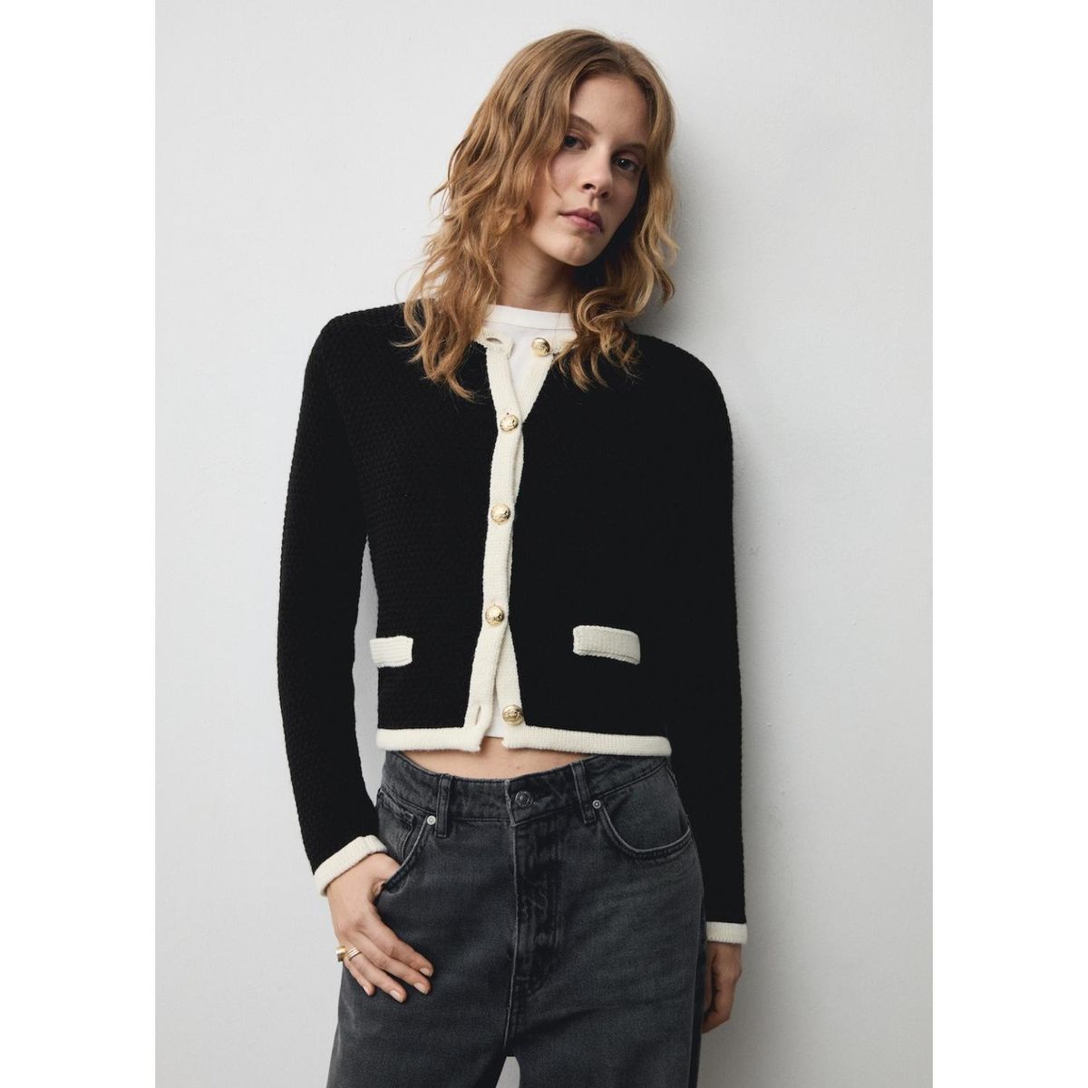 MANGO - Cárdigan Casual Mujer Mango