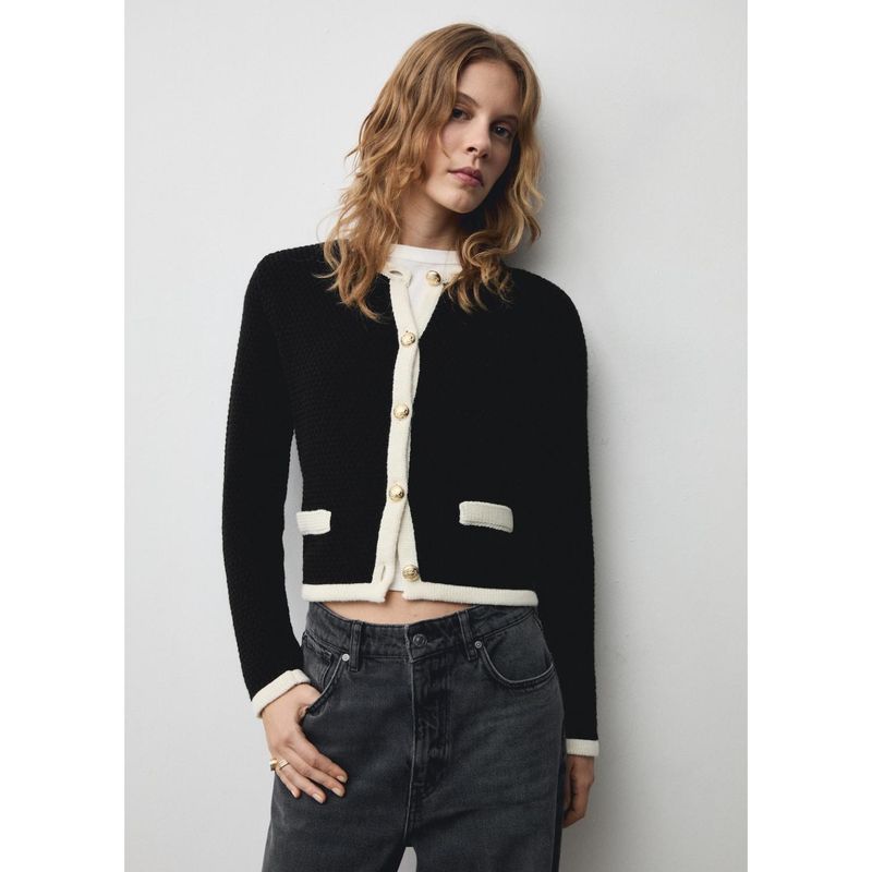 MANGO - Cárdigan Casual Mujer Mango